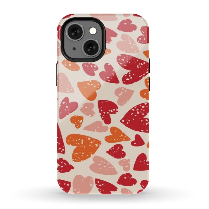 iPhone 12 mini StrongFit Big Hearts by Tiny Thistle Studio