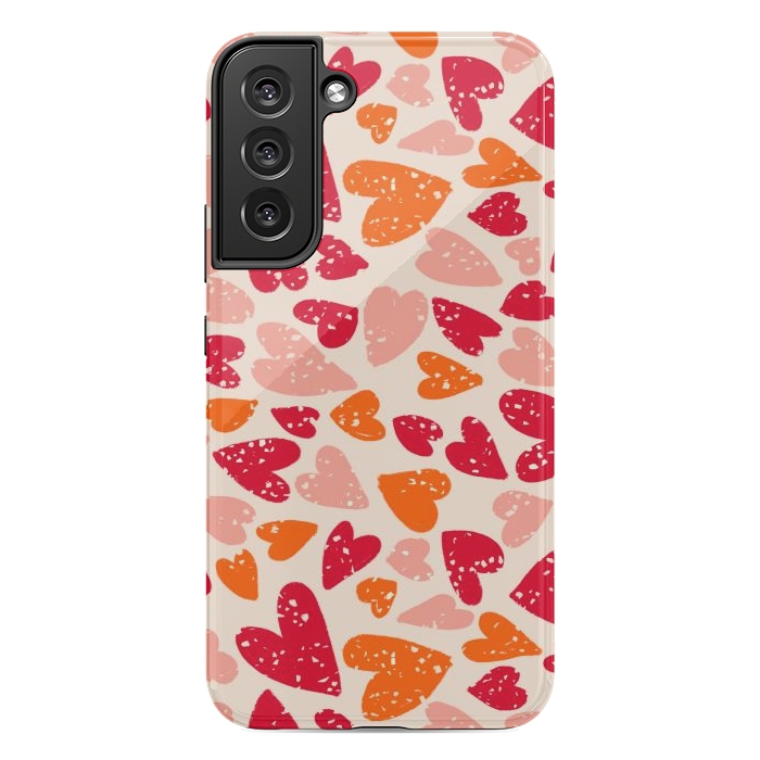 Galaxy S22 plus StrongFit Big Hearts by Tiny Thistle Studio