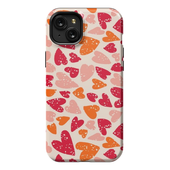 iPhone 15 Plus Cases Big Hearts by Jill Reeves