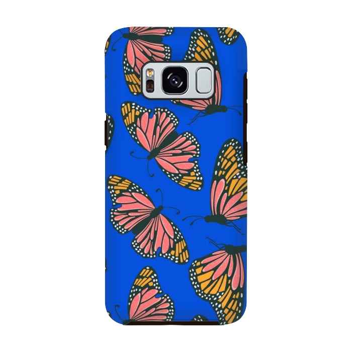 Galaxy S8 StrongFit Bright Butterflies by Tiny Thistle Studio