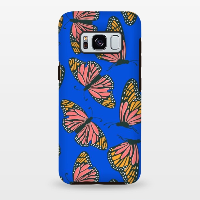 Galaxy S8 plus StrongFit Bright Butterflies by Tiny Thistle Studio
