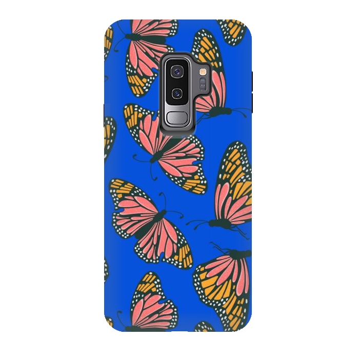 Galaxy S9 plus StrongFit Bright Butterflies by Tiny Thistle Studio
