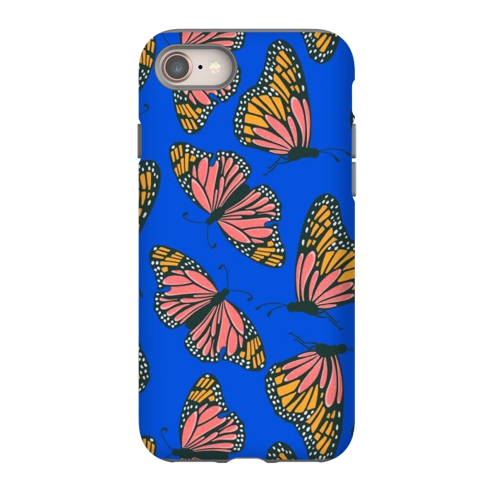 iPhone 8 StrongFit Bright Butterflies by Tiny Thistle Studio