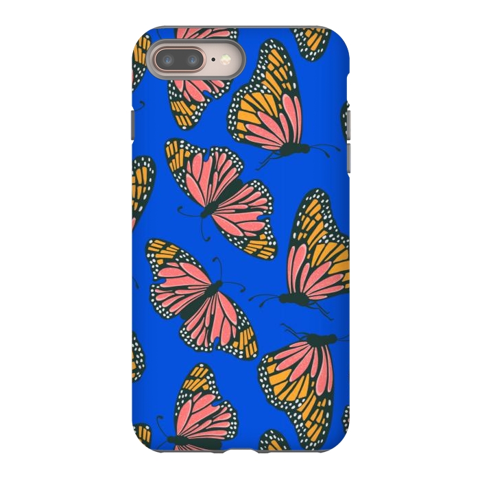iPhone 8 plus StrongFit Bright Butterflies by Tiny Thistle Studio