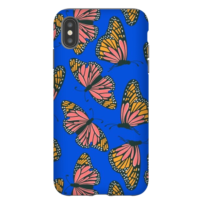 iPhone Xs Max StrongFit Bright Butterflies by Tiny Thistle Studio