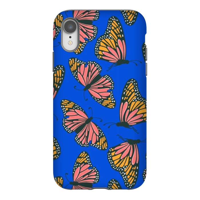 iPhone Xr StrongFit Bright Butterflies by Tiny Thistle Studio