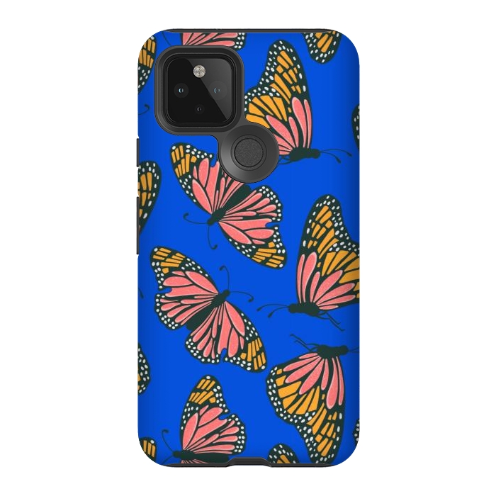 Pixel 5 StrongFit Bright Butterflies by Tiny Thistle Studio