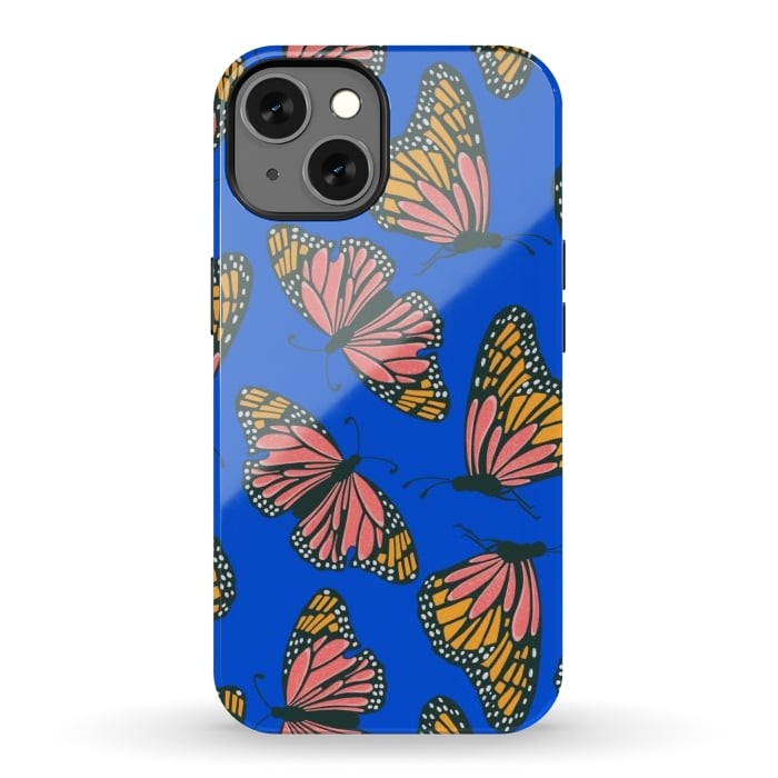 iPhone 13 StrongFit Bright Butterflies by Tiny Thistle Studio