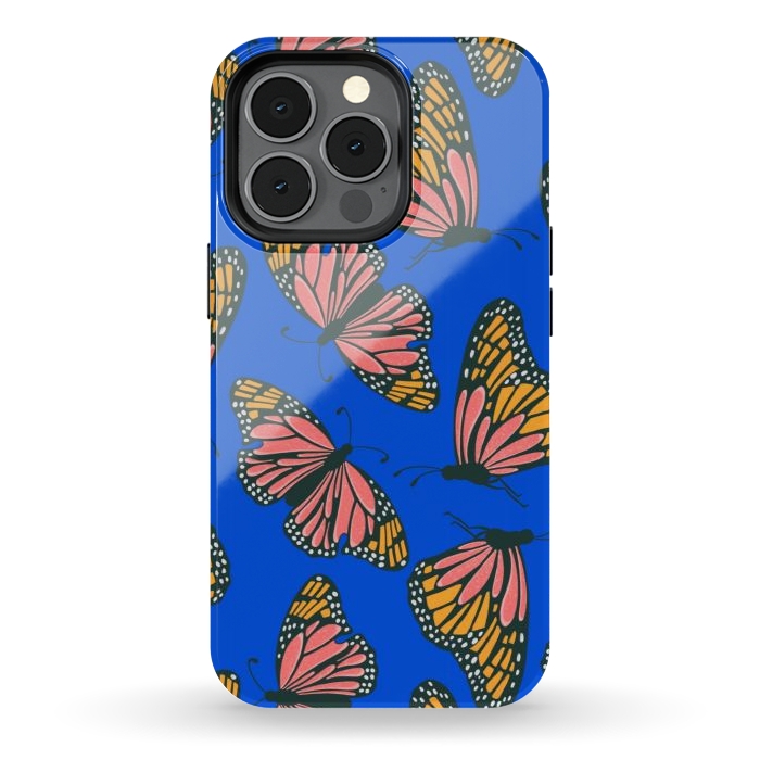 iPhone 13 pro StrongFit Bright Butterflies by Tiny Thistle Studio