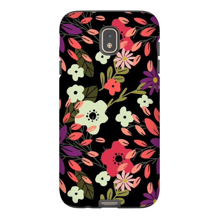 Galaxy J7 StrongFit Bright Floral by Tiny Thistle Studio