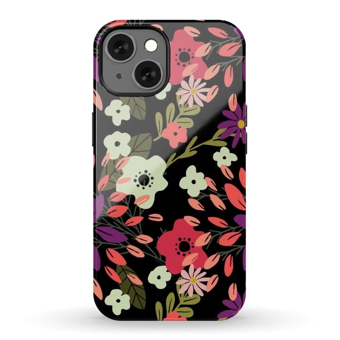 iPhone 13 StrongFit Bright Floral by Tiny Thistle Studio