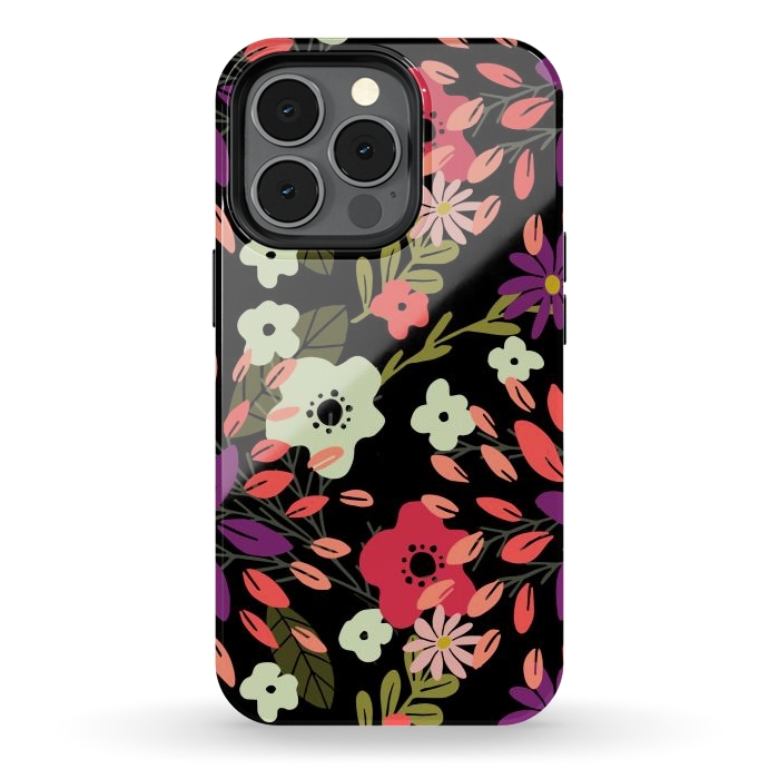iPhone 13 pro StrongFit Bright Floral by Tiny Thistle Studio