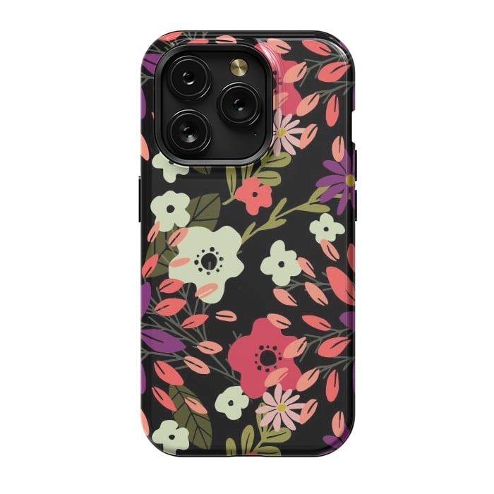 iPhone 15 Pro StrongFit Bright Floral by Tiny Thistle Studio
