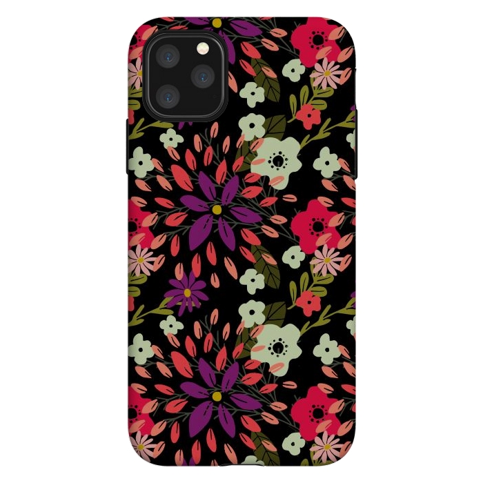 iPhone 11 Pro Max StrongFit Bright Floral by Tiny Thistle Studio