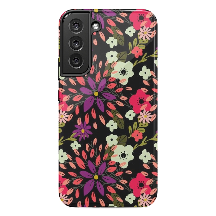 Galaxy S22 plus StrongFit Bright Floral by Tiny Thistle Studio