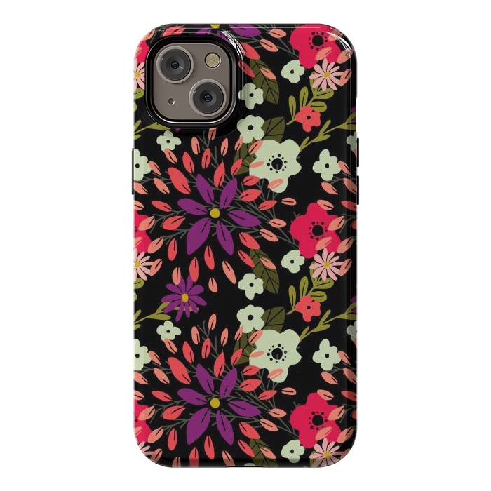 iPhone 14 Plus StrongFit Bright Floral by Tiny Thistle Studio