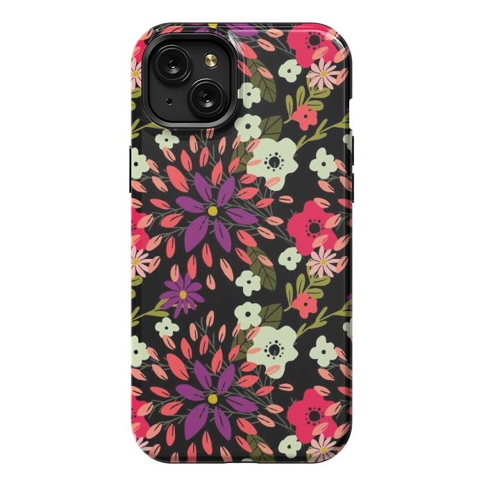 iPhone 15 Plus StrongFit Bright Floral by Tiny Thistle Studio