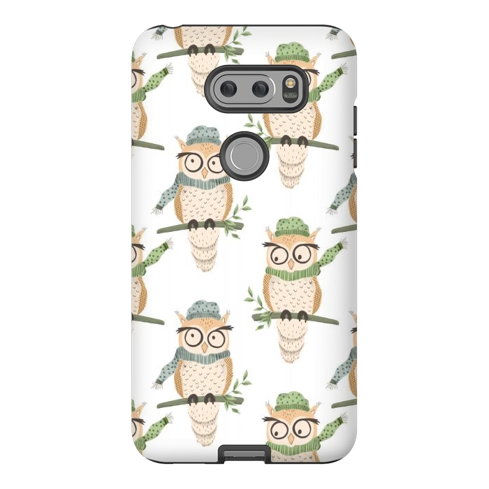 V30 StrongFit Quirky Winter Owls by Tiny Thistle Studio
