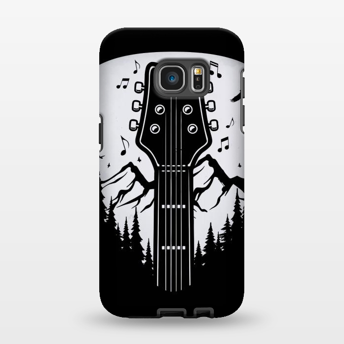 Galaxy S7 EDGE StrongFit Forest Guitar Pick by LM2Kone