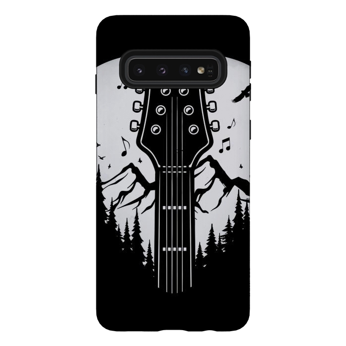 Galaxy S10 StrongFit Forest Guitar Pick by LM2Kone