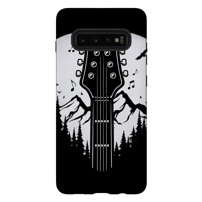 Galaxy S10 plus StrongFit Forest Guitar Pick by LM2Kone