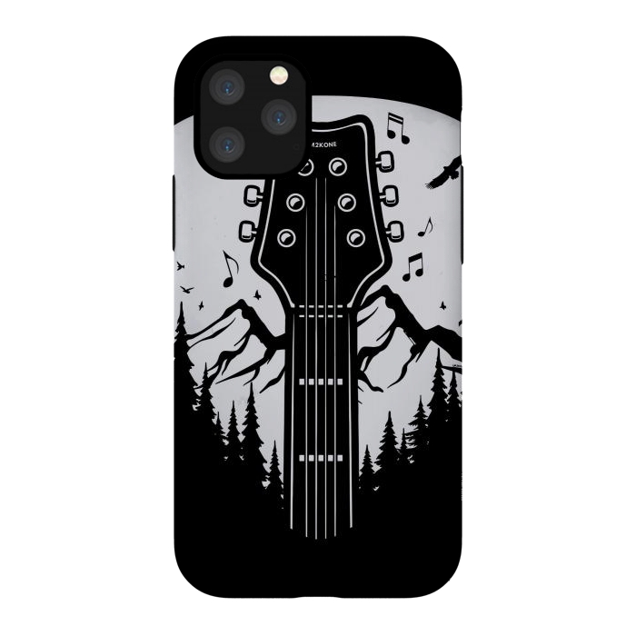 iPhone 11 Pro StrongFit Forest Guitar Pick by LM2Kone