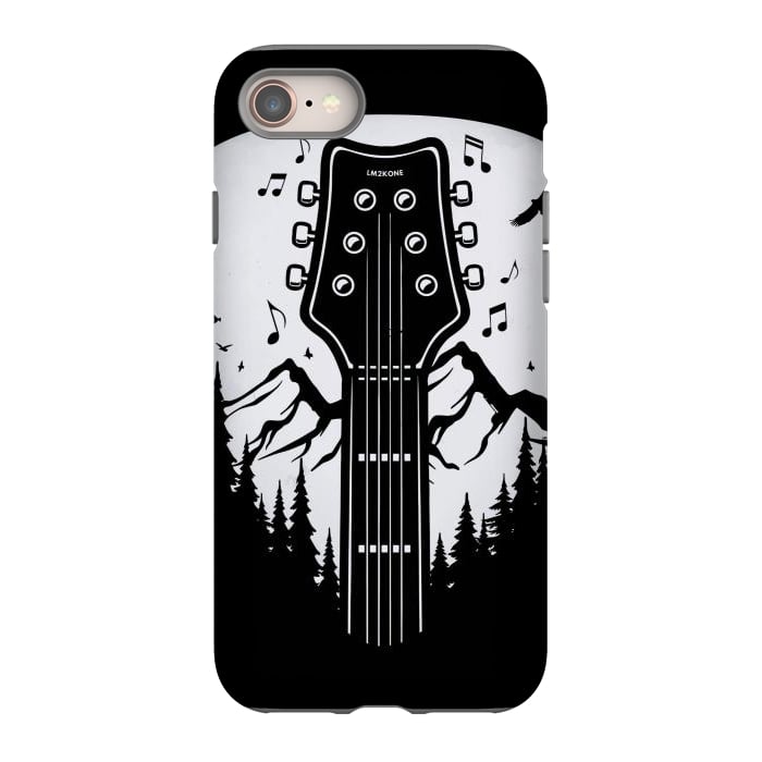 iPhone SE StrongFit Forest Guitar Pick by LM2Kone