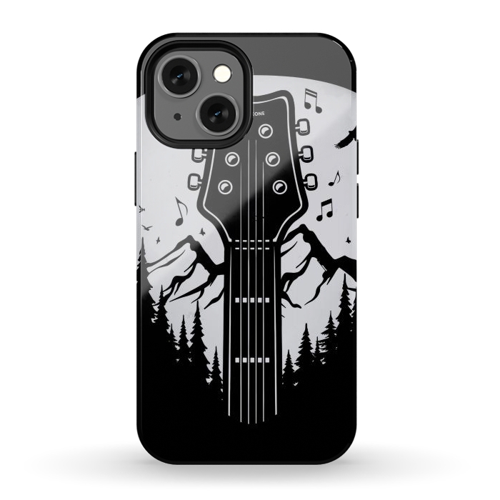 iPhone 12 mini StrongFit Forest Guitar Pick by LM2Kone