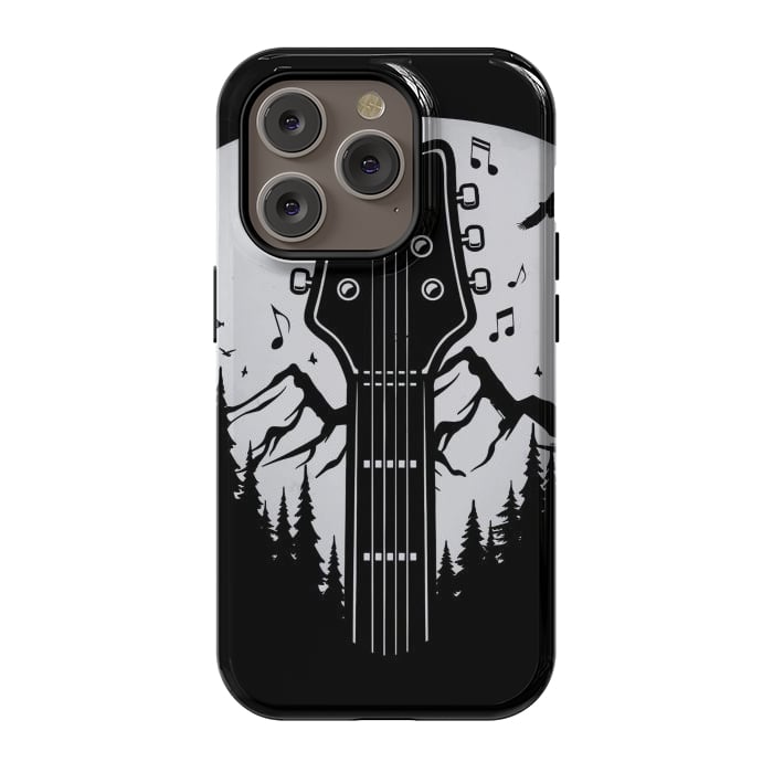 iPhone 14 Pro StrongFit Forest Guitar Pick by LM2Kone