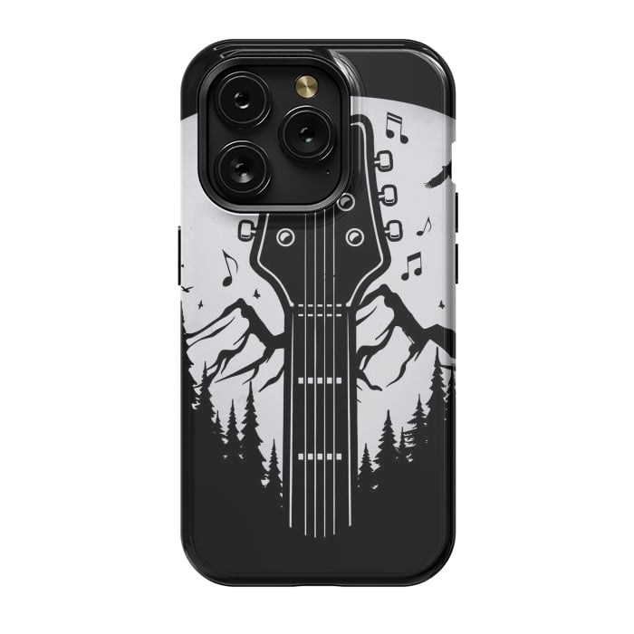 iPhone 15 Pro StrongFit Forest Guitar Pick by LM2Kone
