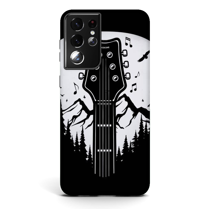 Galaxy S21 ultra StrongFit Forest Guitar Pick by LM2Kone