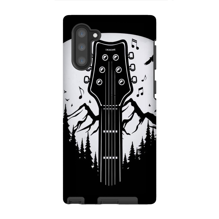 Galaxy Note 10 StrongFit Forest Guitar Pick by LM2Kone