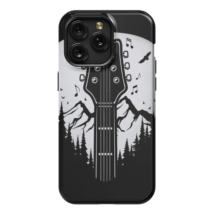 iPhone 15 Pro Max StrongFit Forest Guitar Pick by LM2Kone