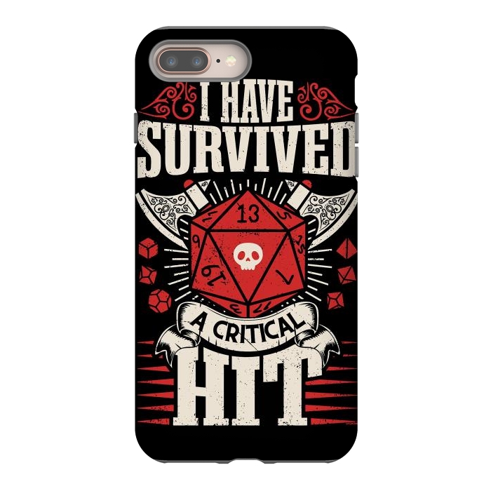 iPhone 8 plus StrongFit I have survived a critical Hit - RPG by LM2Kone
