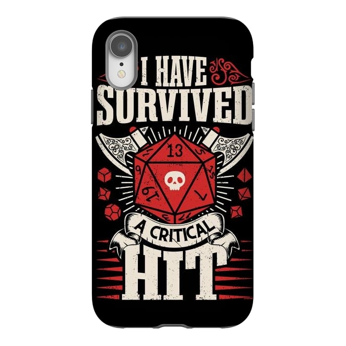 iPhone Xr StrongFit I have survived a critical Hit - RPG by LM2Kone