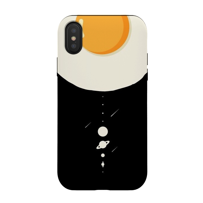 iPhone Xs / X StrongFit Fried egg solar system by LM2Kone