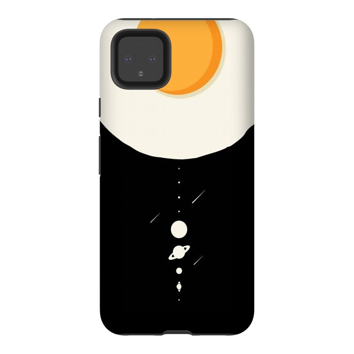 Pixel 4XL StrongFit Fried egg solar system by LM2Kone
