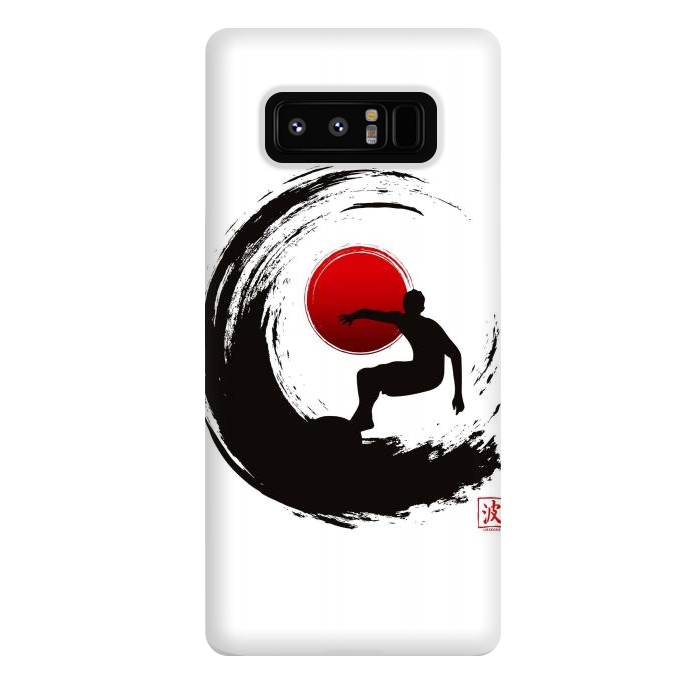 Galaxy Note 8 StrongFit Enso Surf Japanese black by LM2Kone