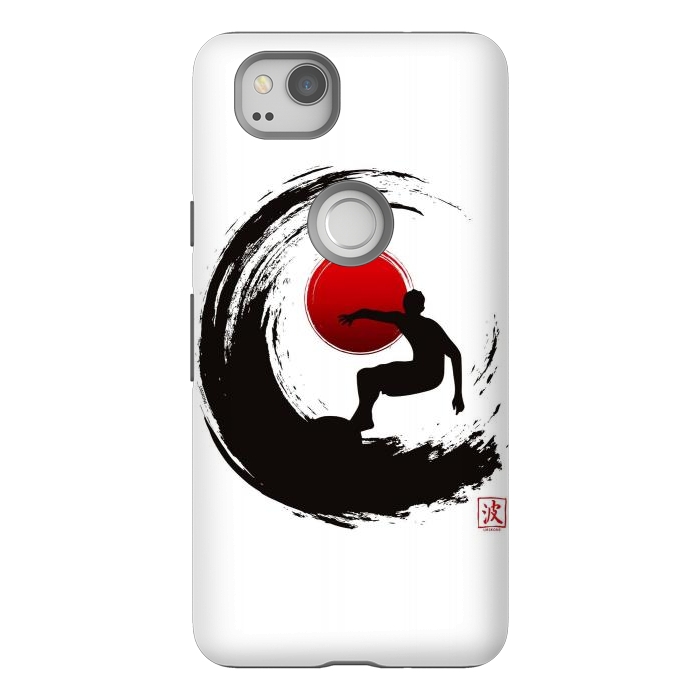 Pixel 2 StrongFit Enso Surf Japanese black by LM2Kone