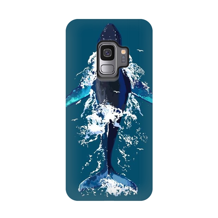 Galaxy S9 StrongFit Humpback whale in ocean by LM2Kone