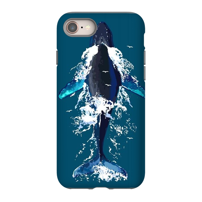 iPhone 8 StrongFit Humpback whale in ocean by LM2Kone