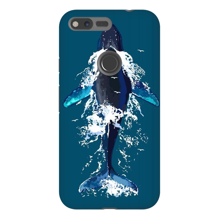 Pixel XL StrongFit Humpback whale in ocean by LM2Kone