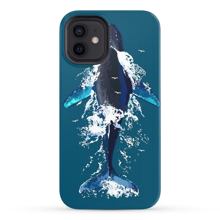 iPhone 12 StrongFit Humpback whale in ocean by LM2Kone
