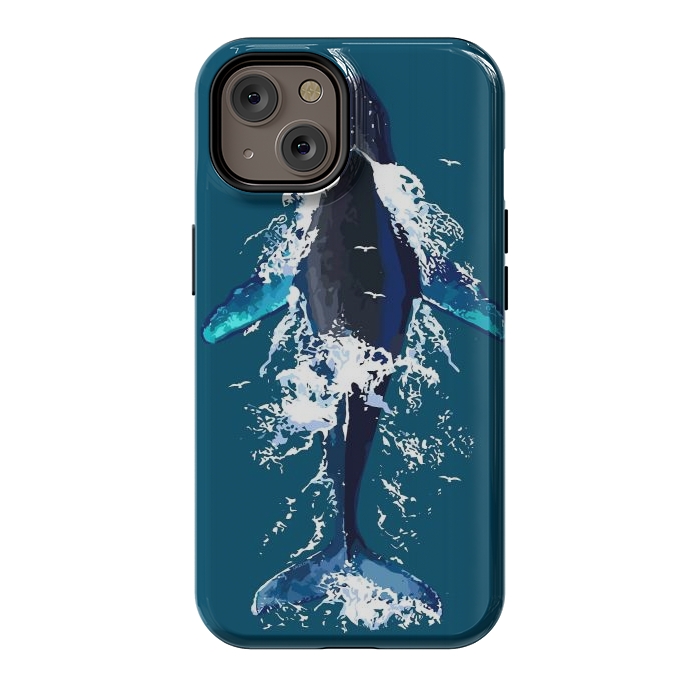 iPhone 14 StrongFit Humpback whale in ocean by LM2Kone