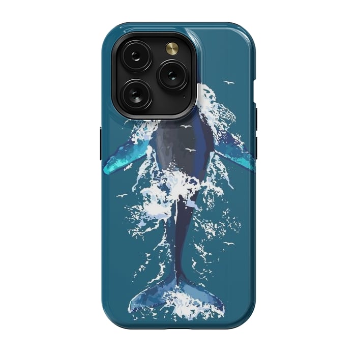 iPhone 15 Pro StrongFit Humpback whale in ocean by LM2Kone