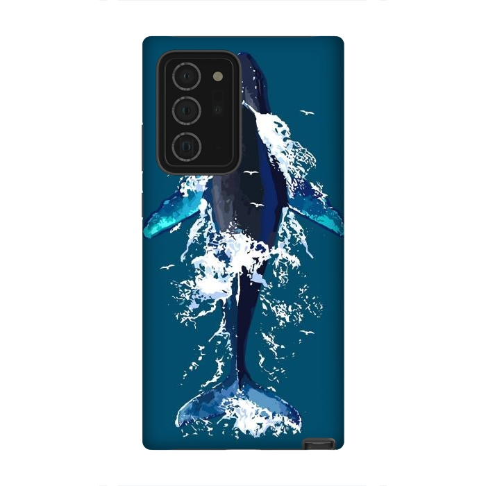 Galaxy Note 20 Ultra StrongFit Humpback whale in ocean by LM2Kone
