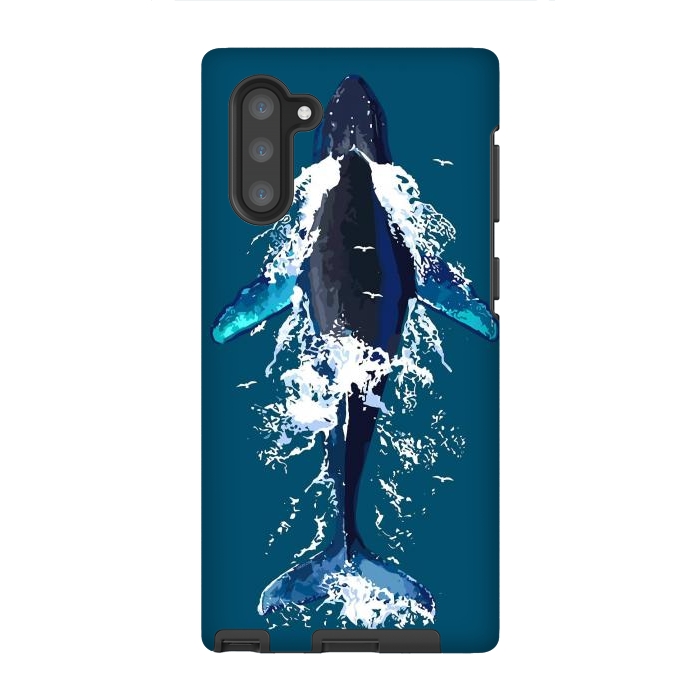 Galaxy Note 10 StrongFit Humpback whale in ocean by LM2Kone