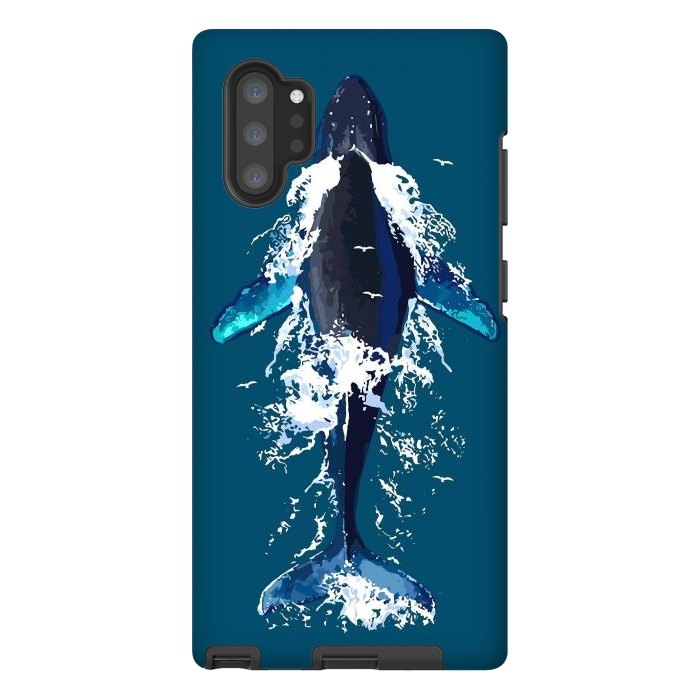 Galaxy Note 10 plus StrongFit Humpback whale in ocean by LM2Kone