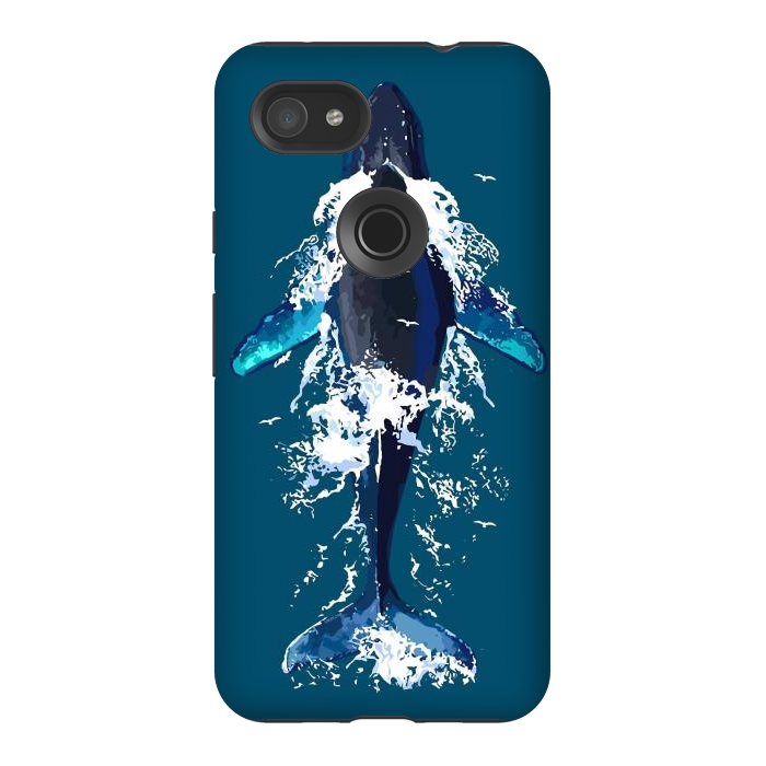 Pixel 3AXL StrongFit Humpback whale in ocean by LM2Kone