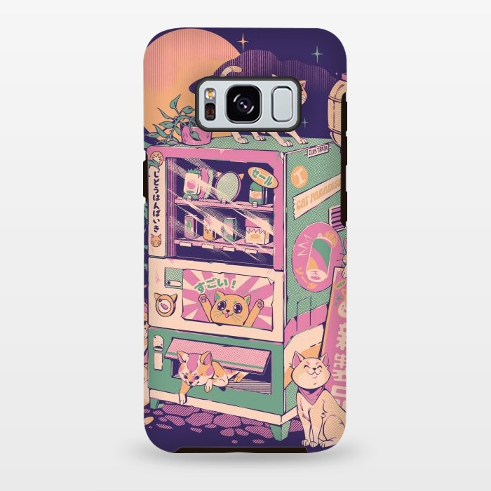 Galaxy S8 plus StrongFit Cat Vending Machine by Ilustrata